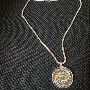 Cosm Alex grey Sterling Silver Pendant and chain